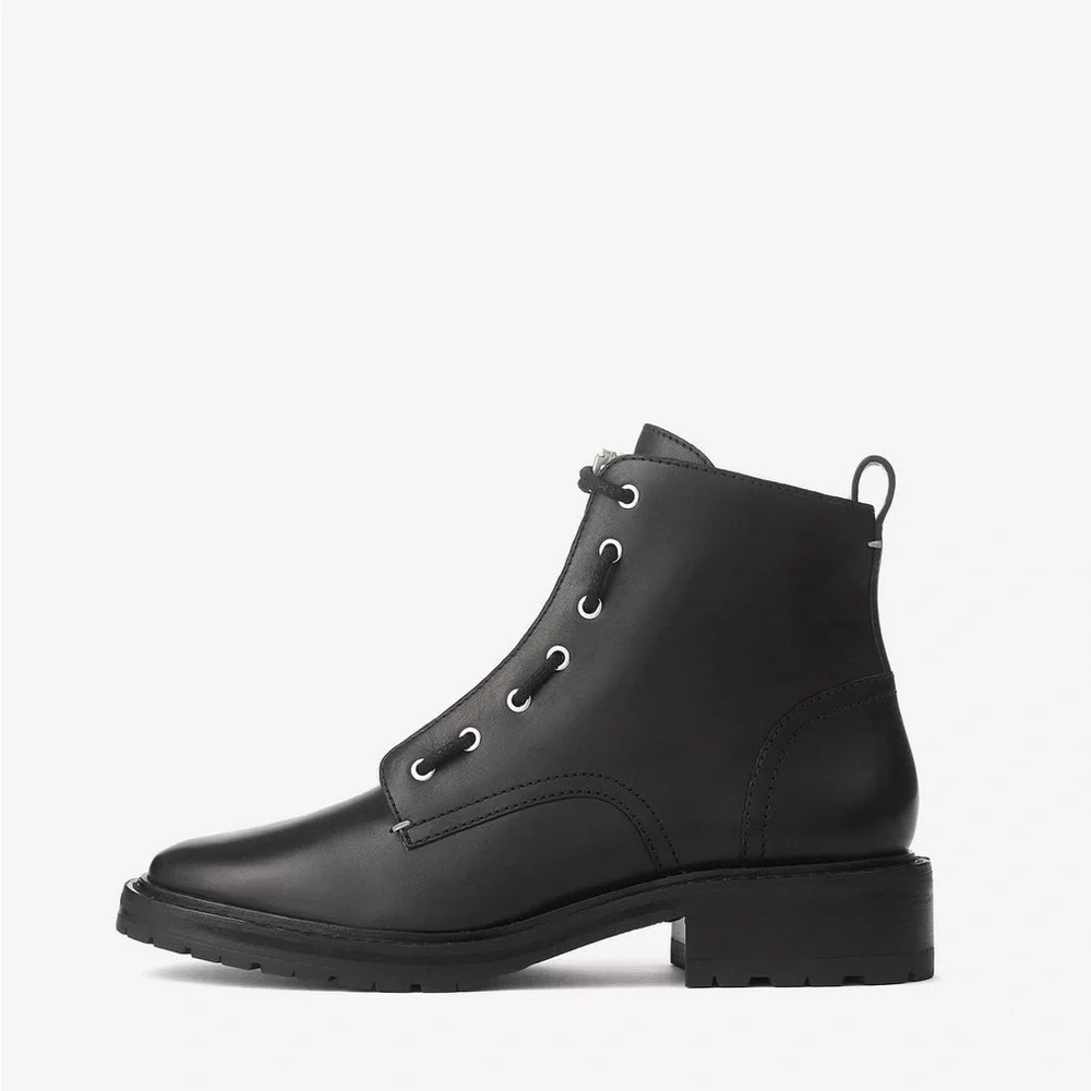 RAG & BONE Cannon Leather Combat Lace Up Boots Size 6 (euro 36.5) - Picture 2 of 10